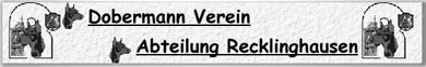 Dobermann Verein Abt. Recklinghausen